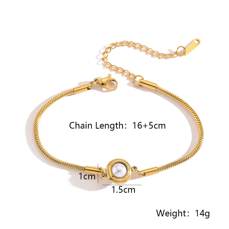 Ins Style Fashion Simple Geometric Stainless Steel Bracelet Women Personalized Exquisite Jewelry Bracelet Accessories Wholesale