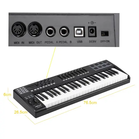 8 best sales 49-tangenters midi-keyboard - №2