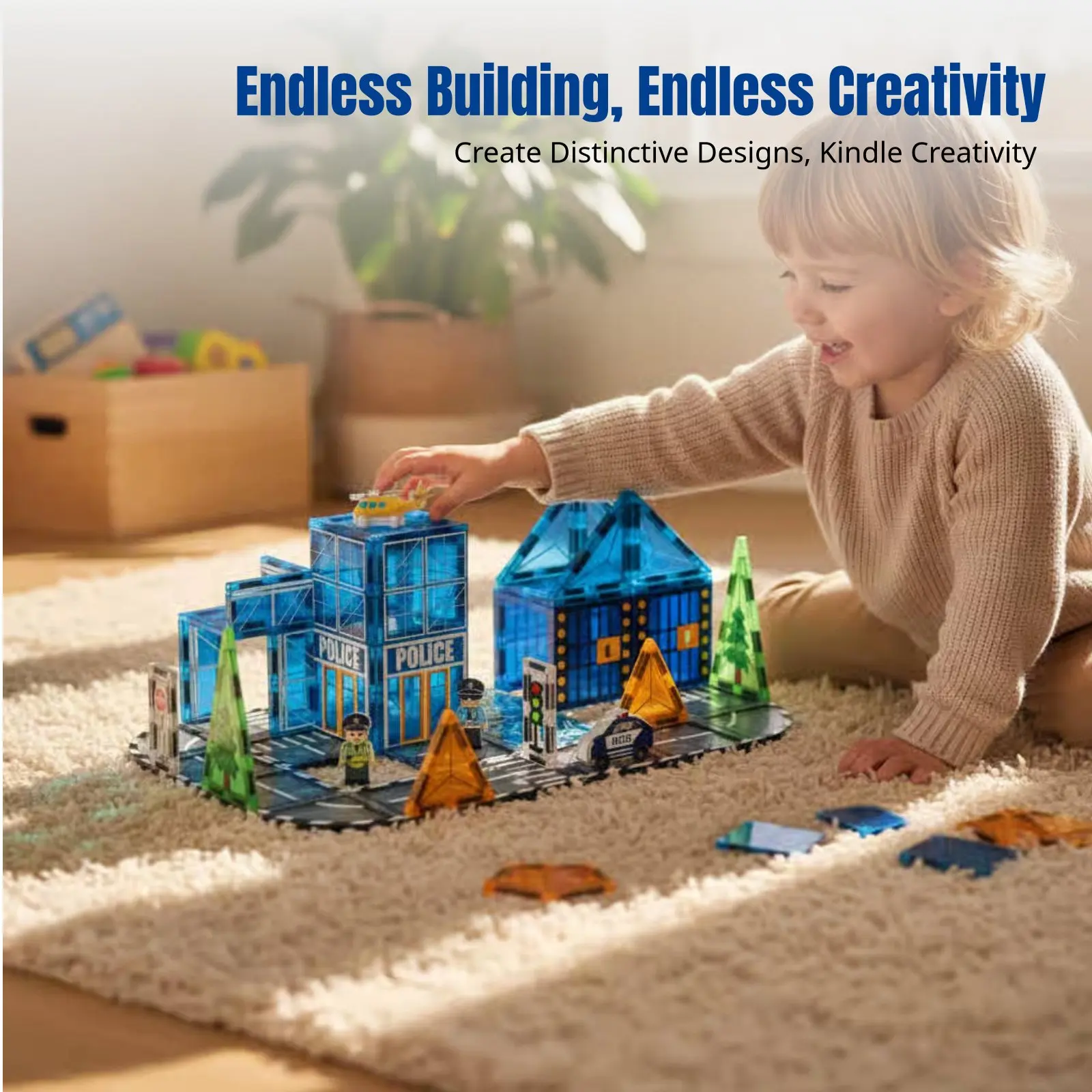 

Строительные блоки-плитки, разноцветные панели, совместимы с играми про автомобили, креативная игрушка для детей