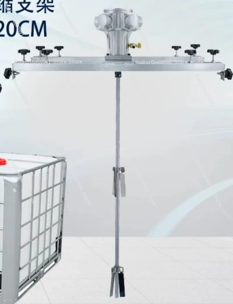 Mezclador Eléctrico para Contenedores IBC, Dispersor Neumático a Prueba de Explosiones, Agitador de Líquidos para Pintura y Revestimientos de 1000L