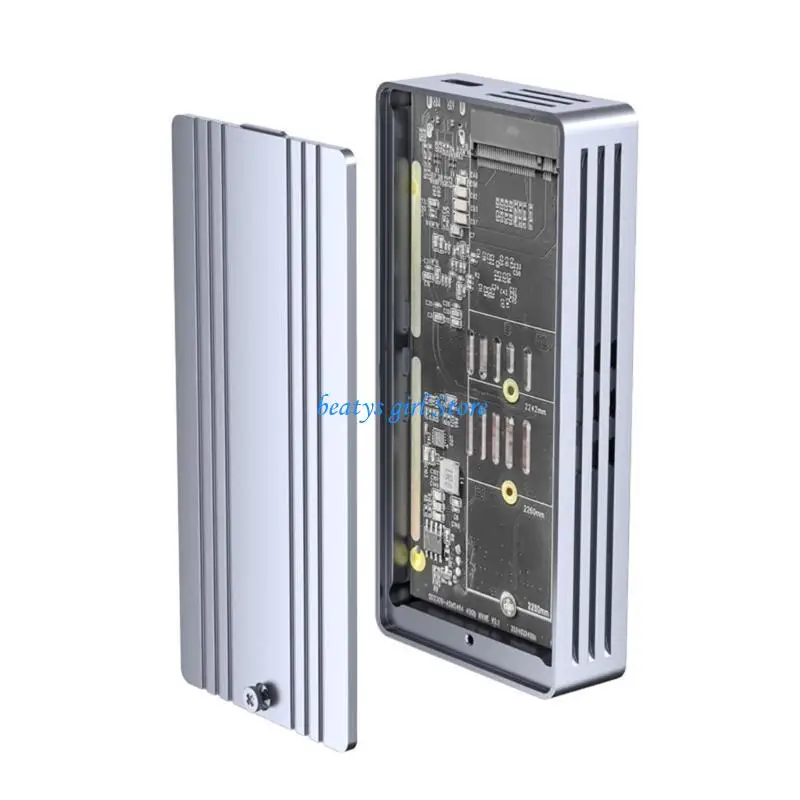 

C7AB NVMe SSD Enclosure USB4.0 40Gbps External Solid Disk Box NVME To 4TB TypeC Drive Case Box Aluminum