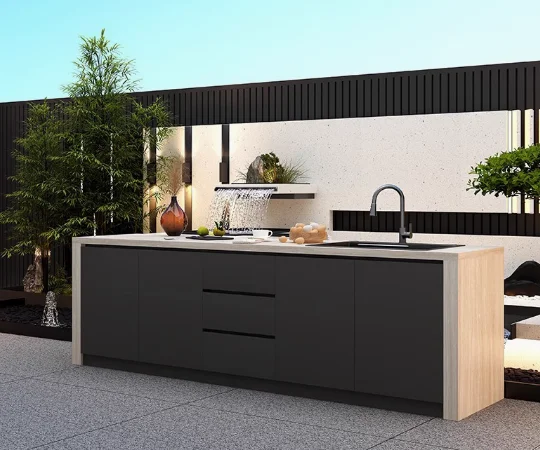 BAINENG Free Standing Outdoor Kitchen Stainless Steel Outdoor Worktop 304 Stainless Steel Gas Grill