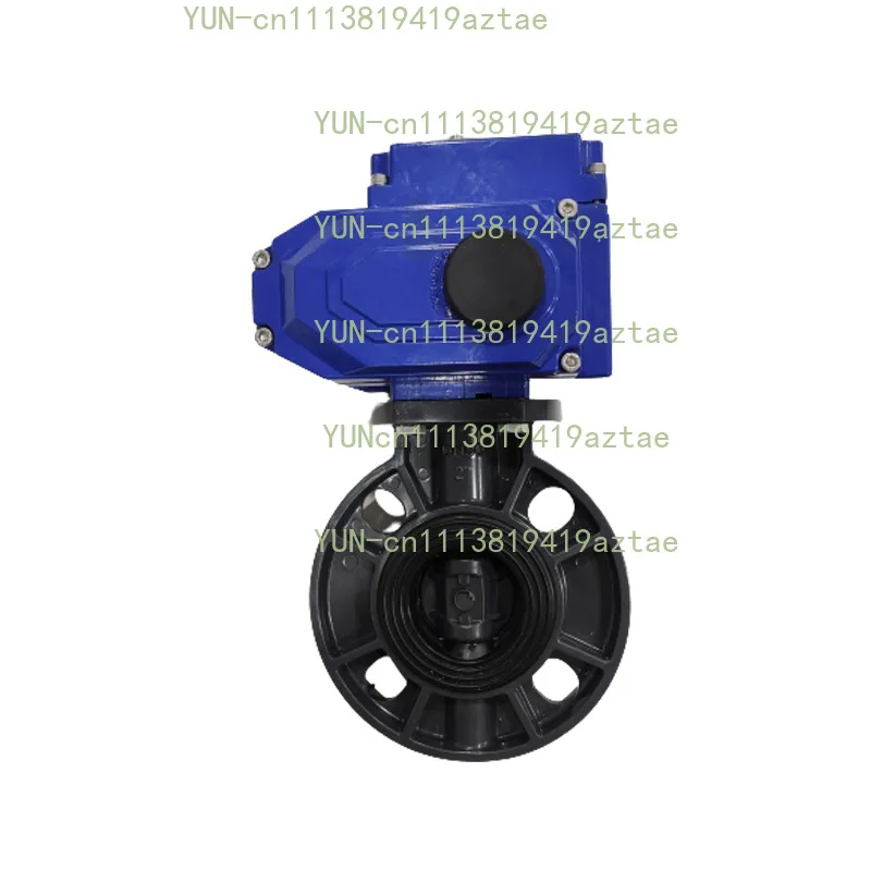 DN80 3 Inch UPVC Wafer Pneumatic Butterfly Valve Spring Single Acting IP65