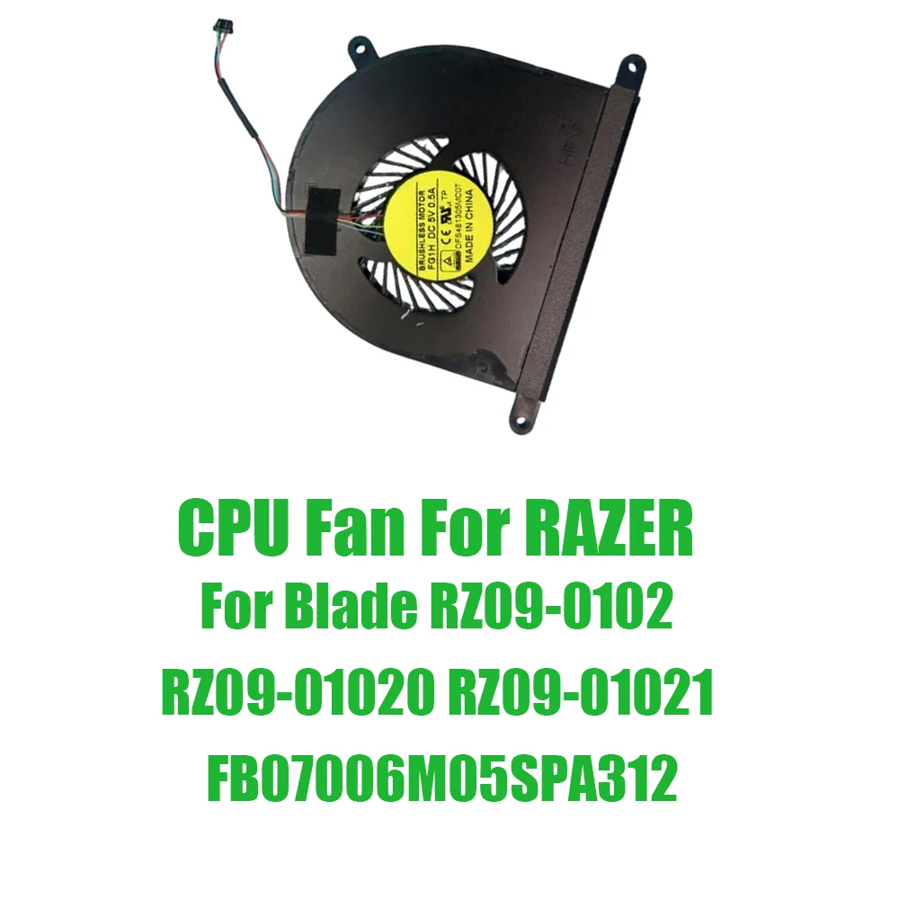 For RAZER For Blade RZ09-0102 RZ09-01020 RZ09-01021 FB07006M05SPA312 DC5V 0.5A Replacement Laptop CPU Fan