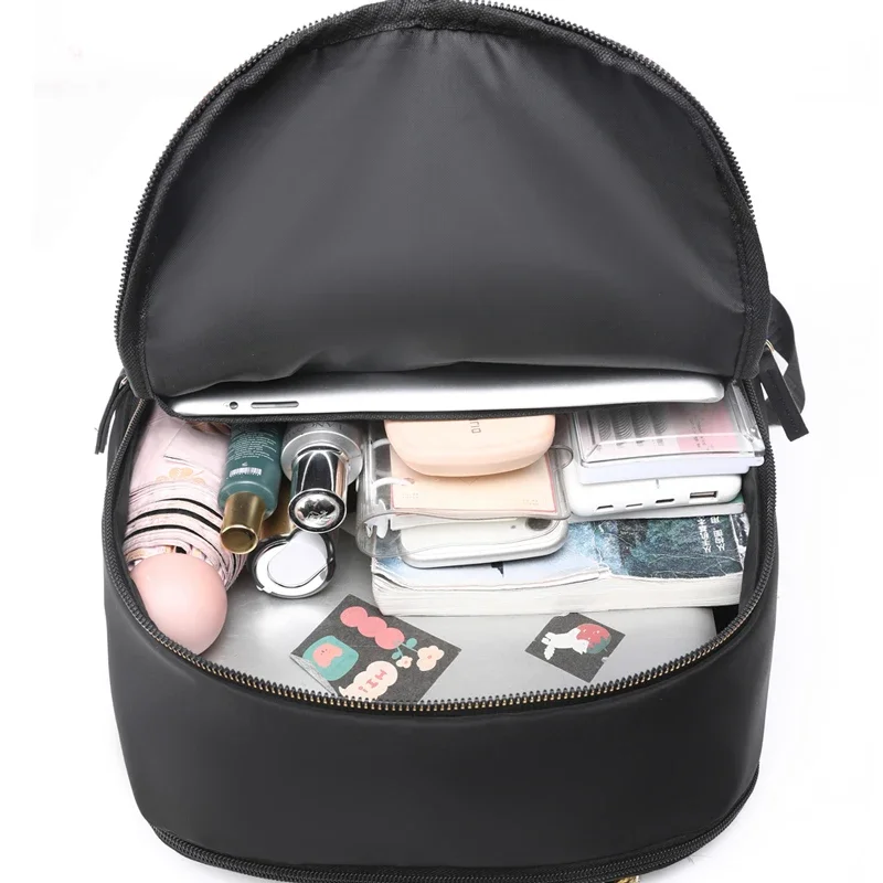 Casual Rucksack for Women Waterproof Nylon Backpacks Ladies Bagpack Travel Back Packs Large School Bag for Teenage Girls Mochila