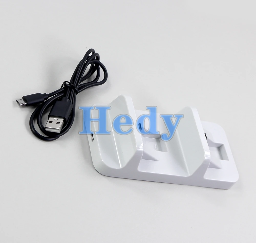 10PCS USB Dual Charge Dock For PS4 Controller Charging Stand Holder For Sony PlayStation 4 Slim Pro Gamepad Controle Charger