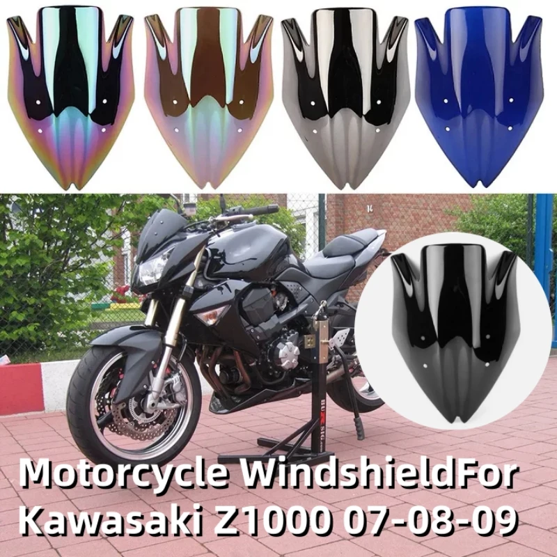 Z1000 Motorcycle Windshield Front Windshield Air Reflector Flow Guide Plate for Kawasaki Z1000 Z 1000 2007 2008 2009