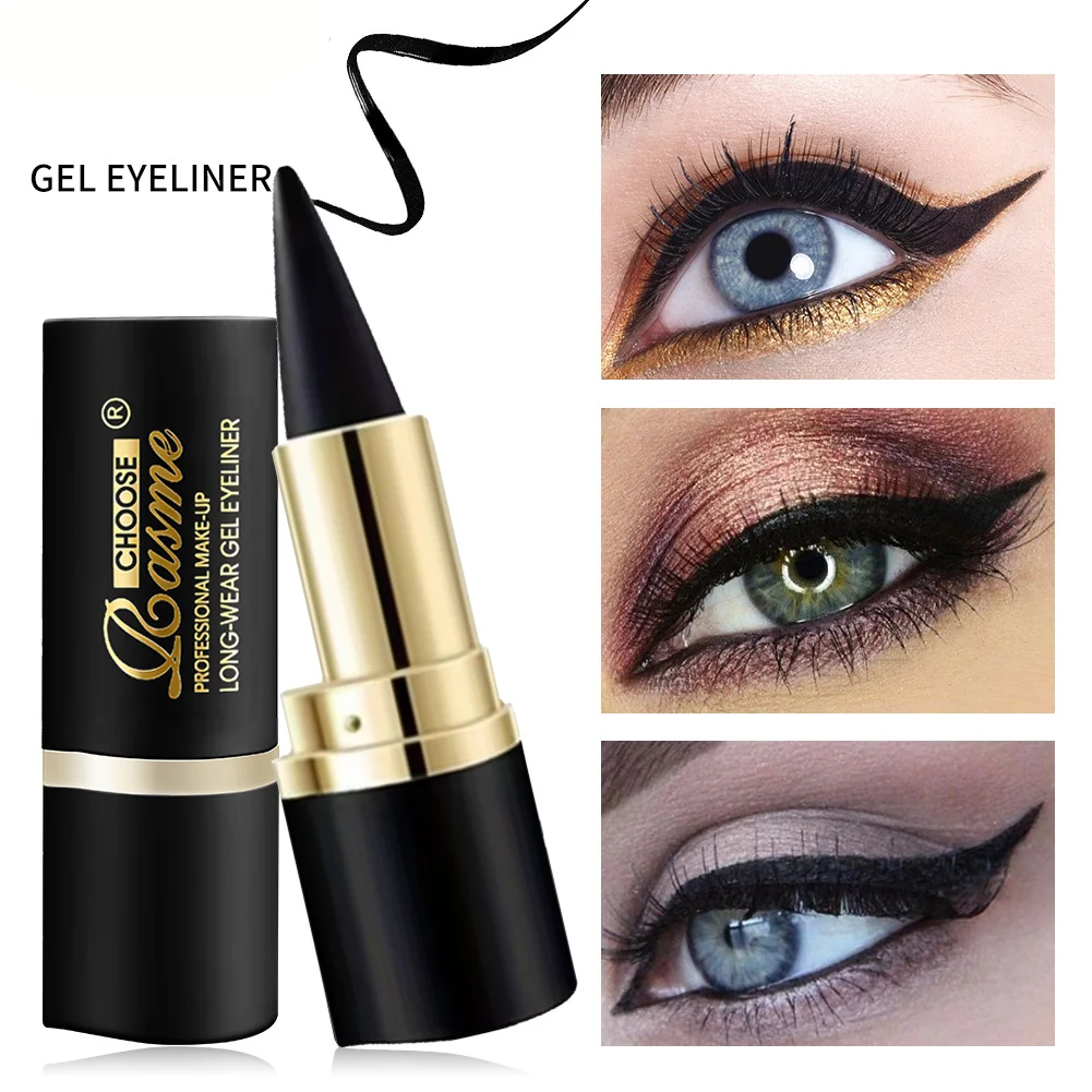 Wasserfester, schwarz-matter, schnell trocknender Eyeliner-Stift mit Einzelkopf, intensiver schwarzer Flüssig-Eyeliner, Make-up-Auswahl, offizieller Valentinstagsgeschenk.