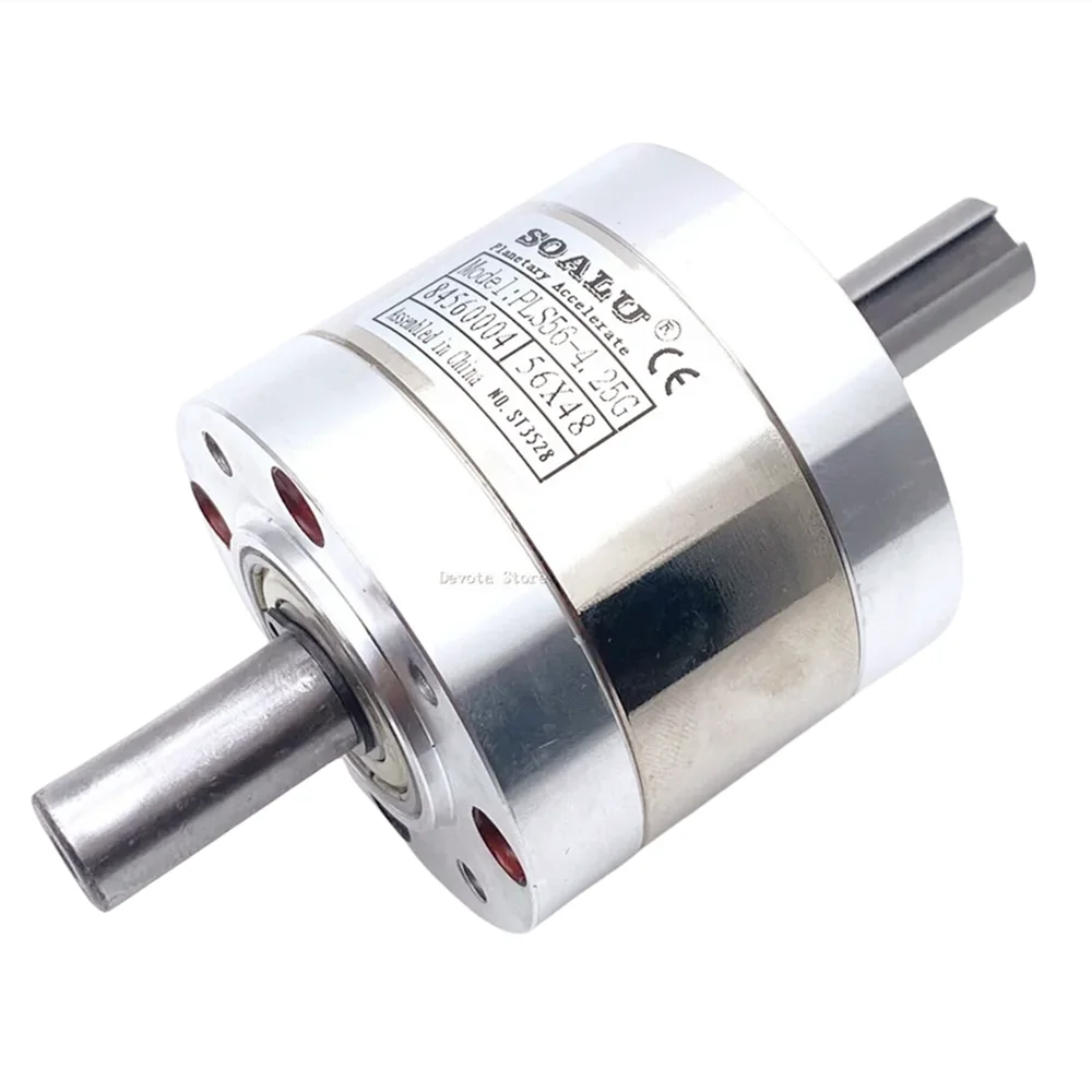 Circular Speed Increaser/Reducer Double shaft PLS56 Planetary Gear box 56mm diameter Gearbox