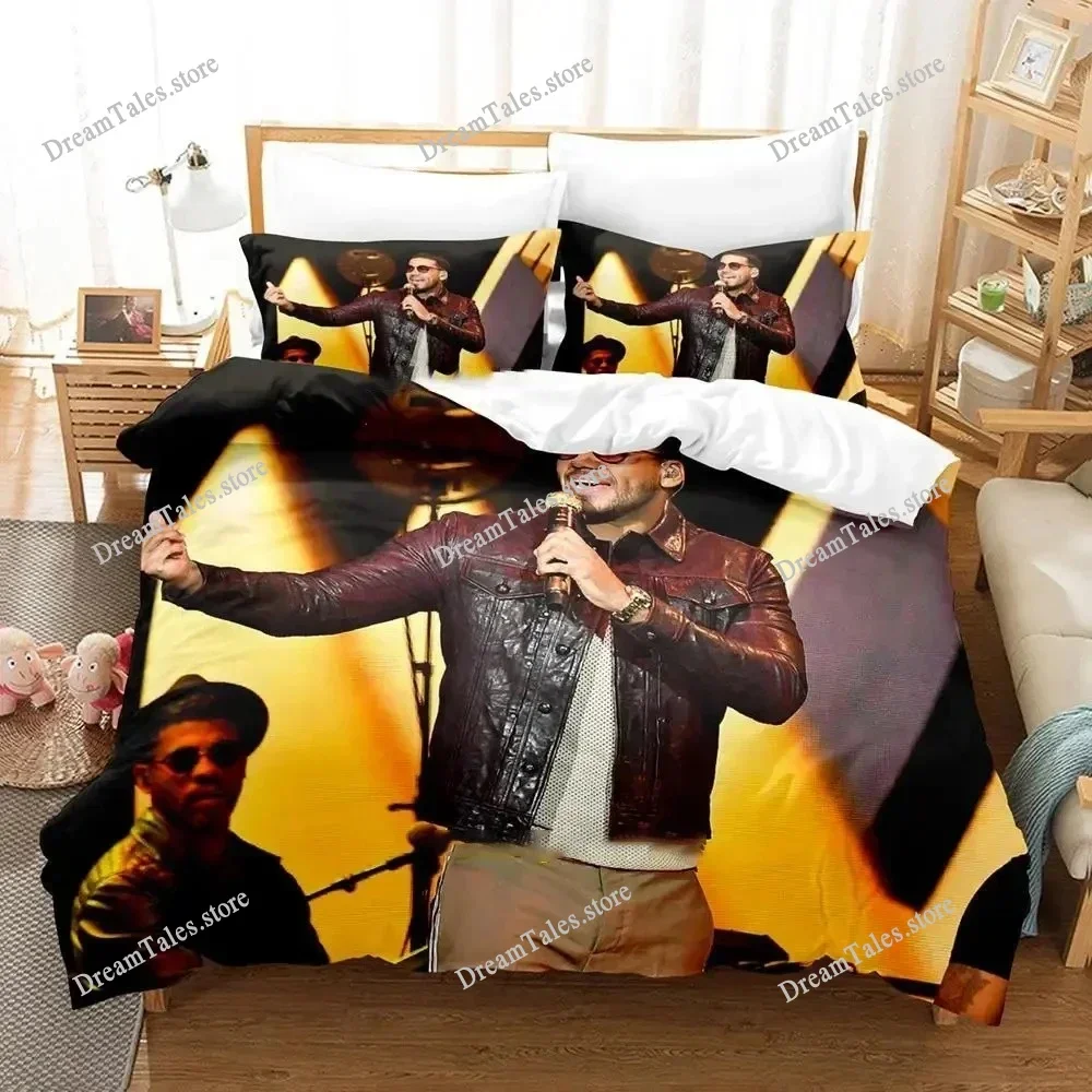 Singer Romeo Santos Bedding Set Single Twin Full Queen King Size Bed Set Aldult Kid Bedroom Duvetcover Sets Bed Sheet Set 202536