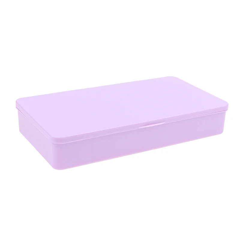 Leere Aufbewahrungsorganisatoren, rosa, lila Box, Behälter für gefälschte falsche Nagelspitzen, Maniküre, Nägel, Zubehör und Werkzeuge – Detail 14