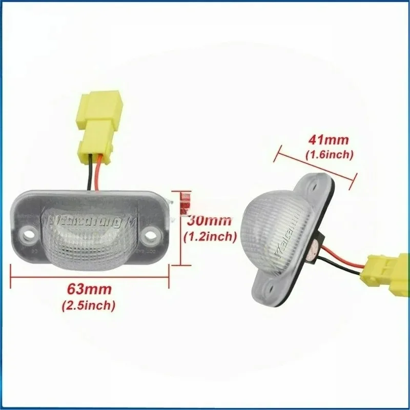 

Popu для пары светодиодных ламп номерного знака Светодиодная подсветка номерного знака Автомобильные аксессуары Seat Toledo I 1 Mk1 VW Golf II 2 Mk2 Jetta II 2 Mk