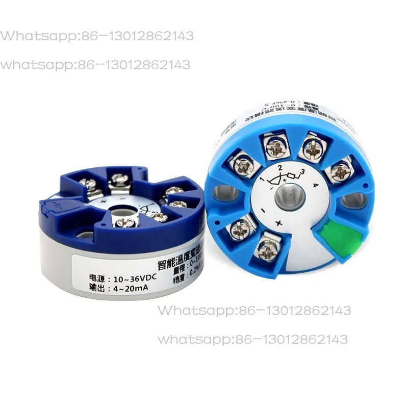 

Интеллектуальный модуль передачи температуры с выходом 4-20 мА, 0-10 В, для платиновых термометров PT100 и термопар типа K