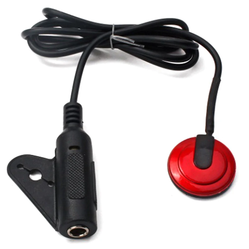 1pc Professional 6.35mm Piezo Transducer Contact Mic Pickup Copper For Acoustic Guitar Violin Banjo String Instrument