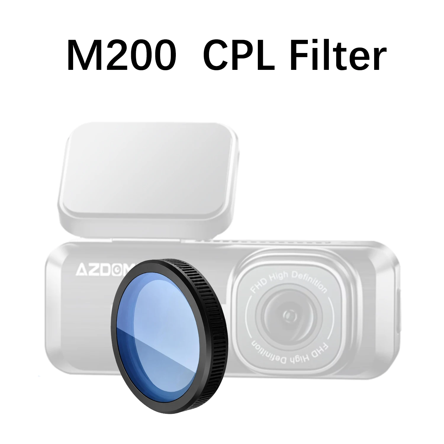Dash Cam CPL Filter for  AZDOME M200  CPL Filter Reduce Glare Reflect CPL Filter
