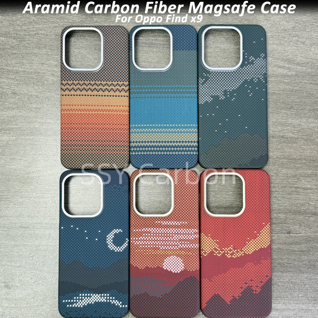 

Чехол из настоящего углеродного волокна для OPPO Find X9, роскошный ультралегкий ультратонкий защитный магнитный чехол из углеродного волокна