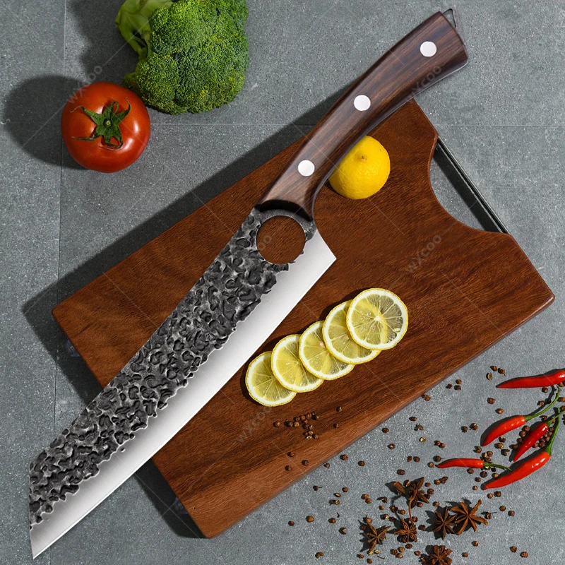 

Stainless Steel Meat Cleaver Hand Forged Kitchen Knife Sharp Chef Knife Boning Knife Butcher Knives for Kitchen BBQ Cooking Tool