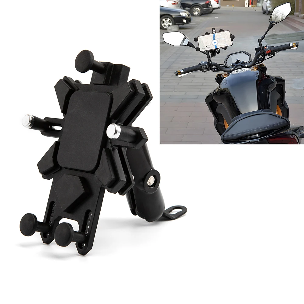 

Universal Motorcycle Mobile Phone Holder Bike Phone Stand Mount Bracket Support 4.7 to 6.8 inch Phone Smartphone