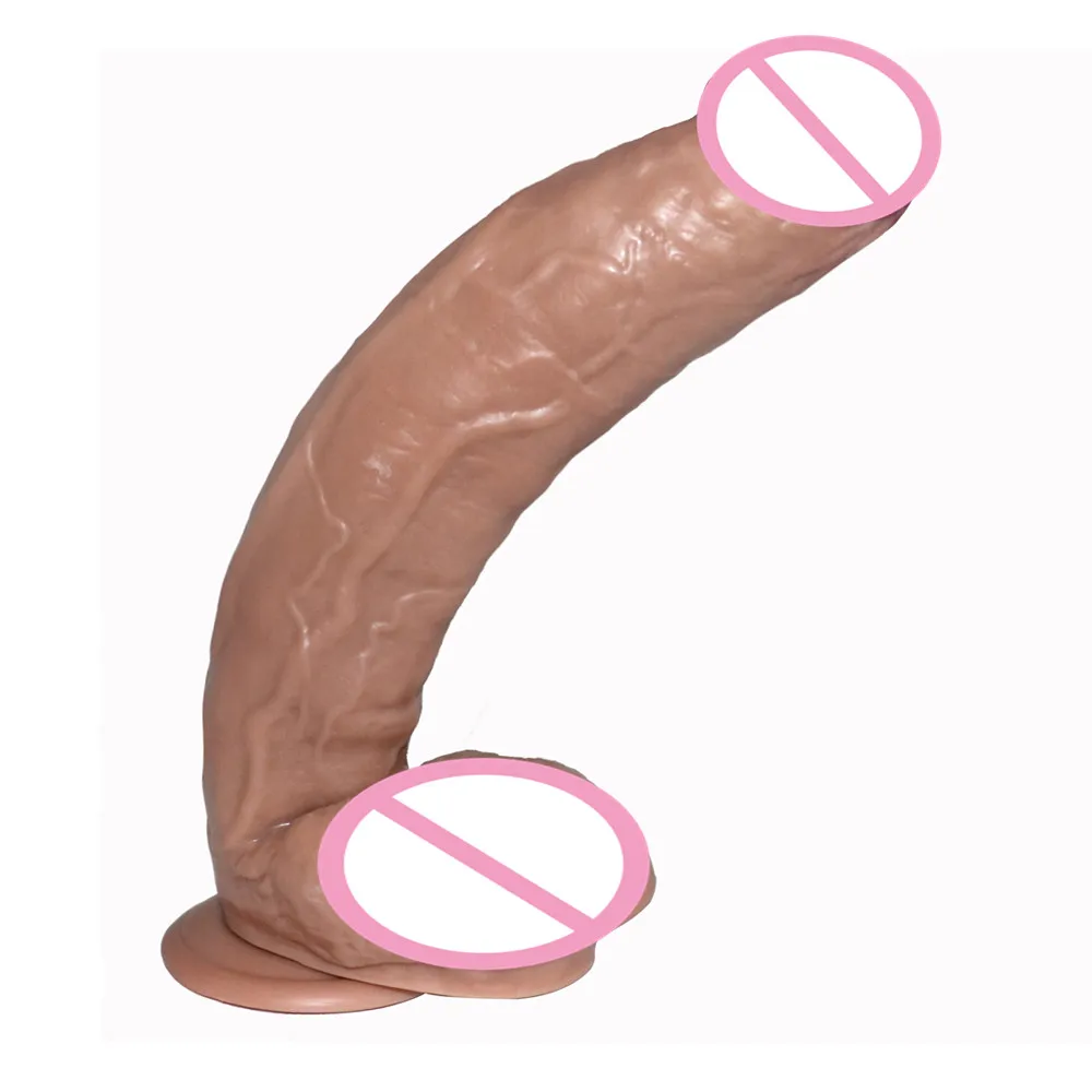 D: 5.8cm 12inch 30cm Huge Dildos with Strong Suction Cup Realistic Big Dildo Penis Female Masturbator Sex Shop Adult