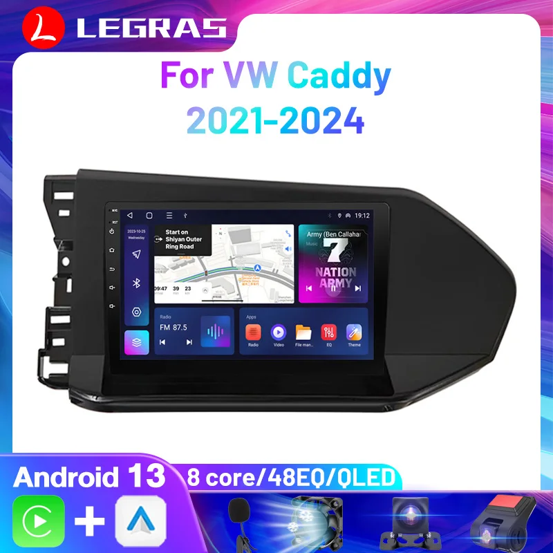 

Android 13 Car Radio For VW caddy 2021-2024 Head Unit Carplay Radio Navigation Multimedia Screen Auto carplay Cam Dash 7862CPU