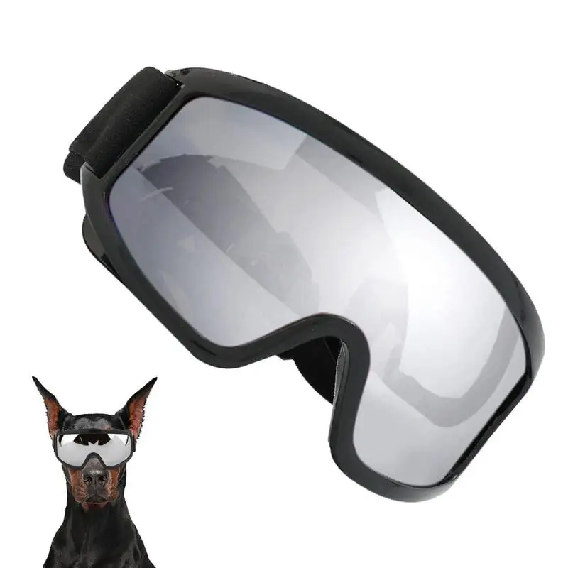 Dog Sunglasses Waterproof Dog Sunglasses Anti-UV Dustproof Windproof Pet Glasses Adjustable Various Dogs Protective Dust-Free