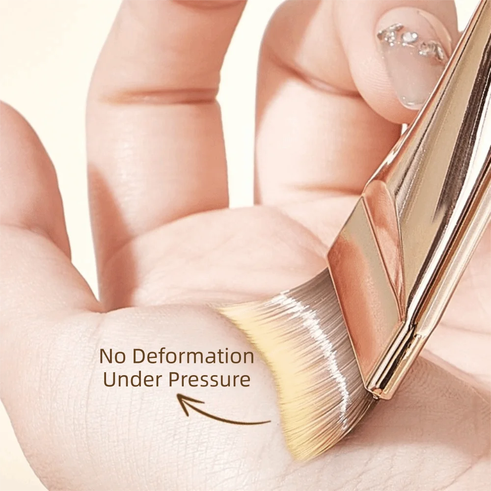 Lightweight Ultra Thin Foundation Brush Soft Bristles Thin Foundation Cream Brush Blending Seamless Flat Contour Brush
