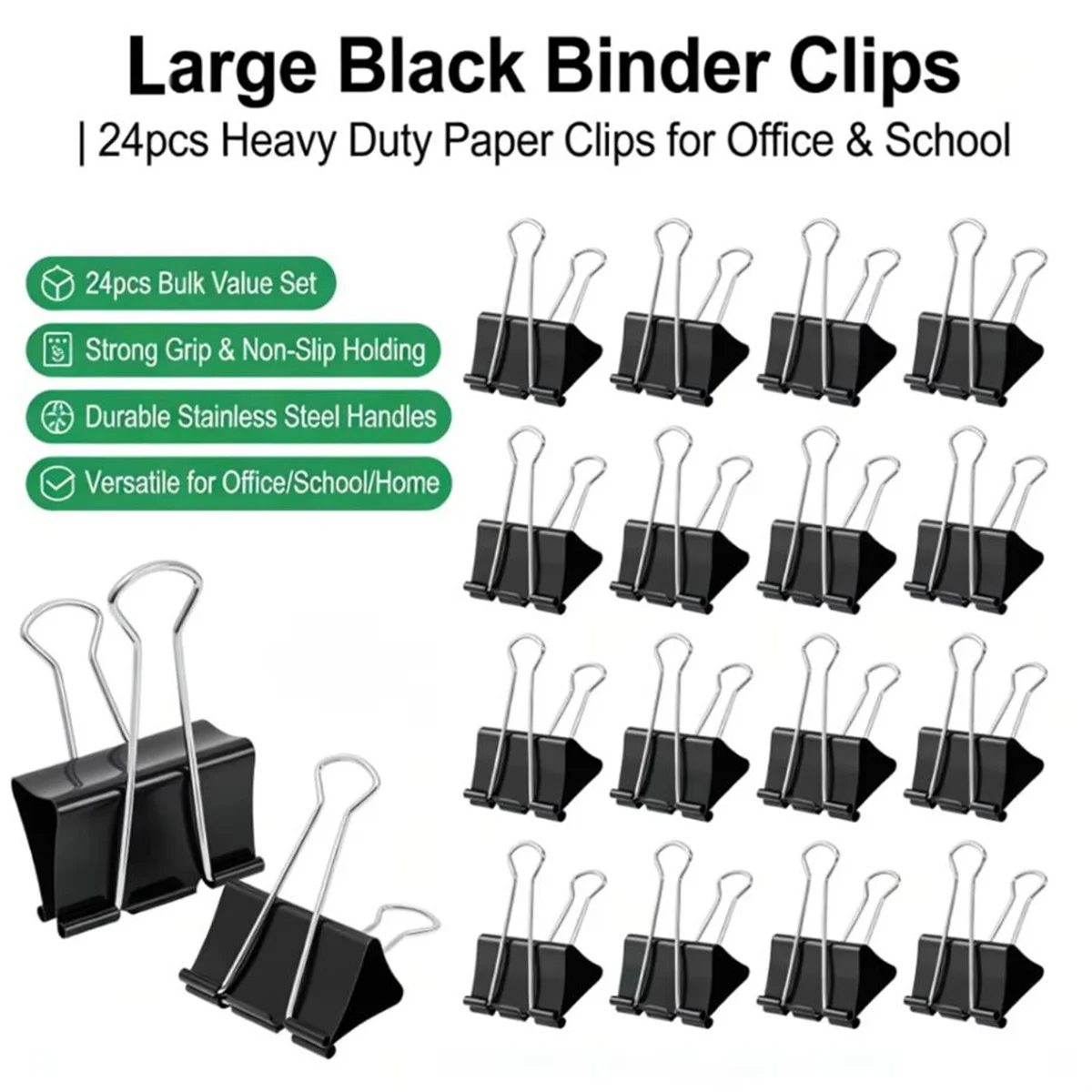24pcs-metal-paper-clip-large-size-75mm-foldback-metal-binder-clips-black-grip-clamps-paper-document-office-school-stationery