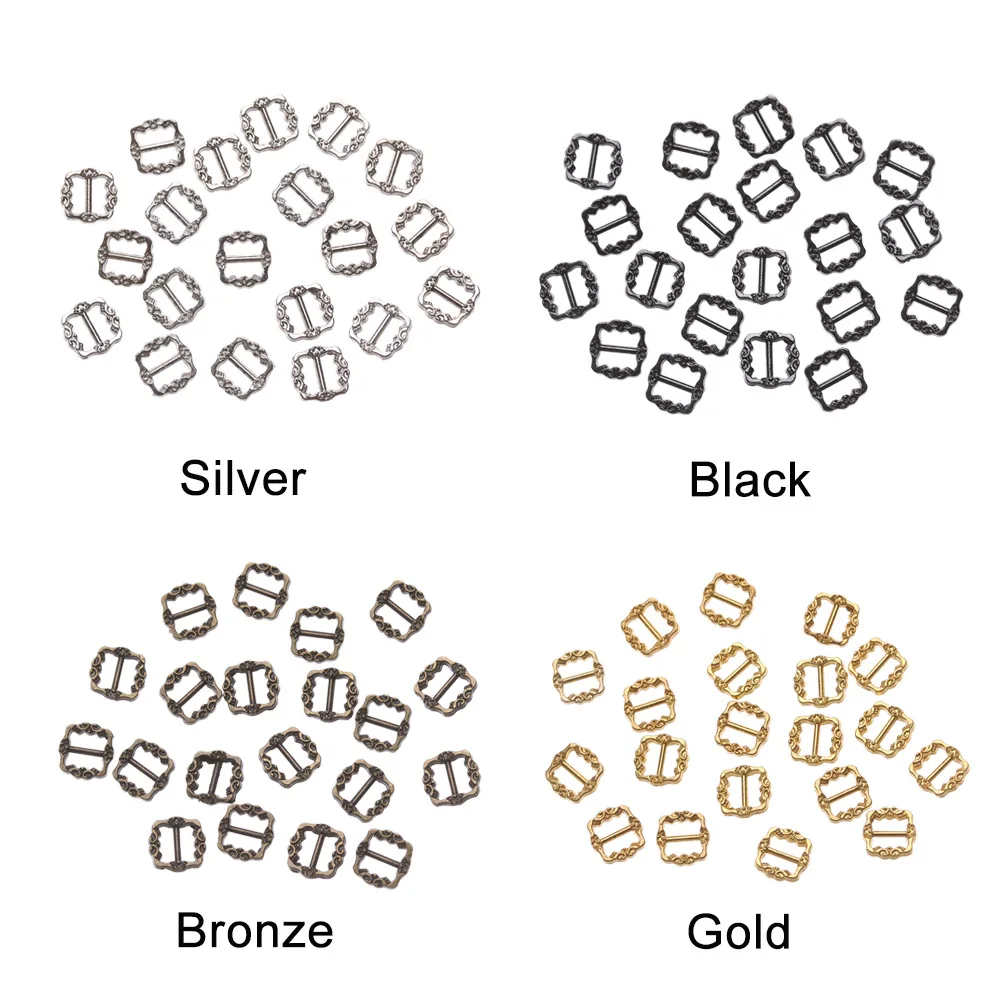 20/40pcs 최신 3.5mm/7mm 미니 초소형 트라이 글라이드 패턴 벨트 버클 인형 가방 버클 Diy 인형 버튼 신발