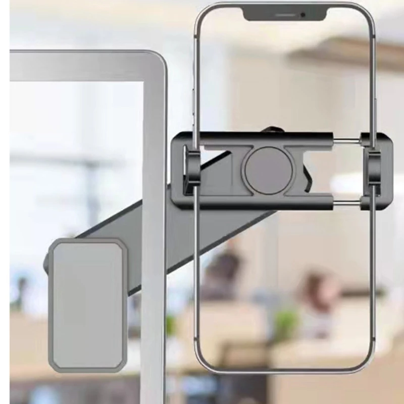 조정 가능한 노트북 스탠드, 노트북 휴대폰 홀더, 노트북 사이드 마운트 클립, 컴퓨터 모니터 확장 브래킷, 스마트폰 스탠드 