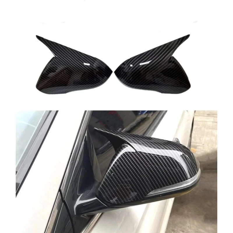 For Hyundai Sonata 2015-2019 Car Rearview Side Mirror Cover  Sticker Wing Cap Exterior Door Case Trim Shell Silver Frame