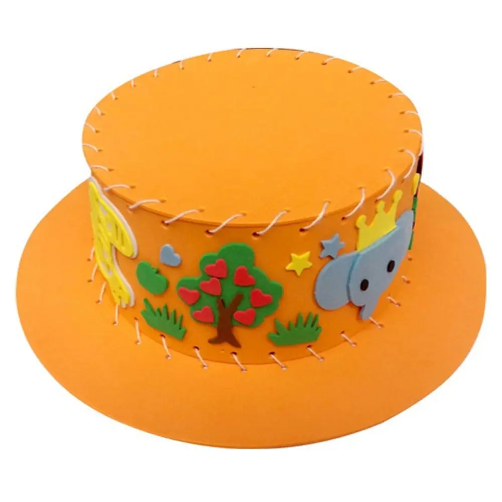 

High-quality EVA EVA Hat Handmade Sewing DIY Cartoon Hat Early Education Creative Gift Kids Cap Toy