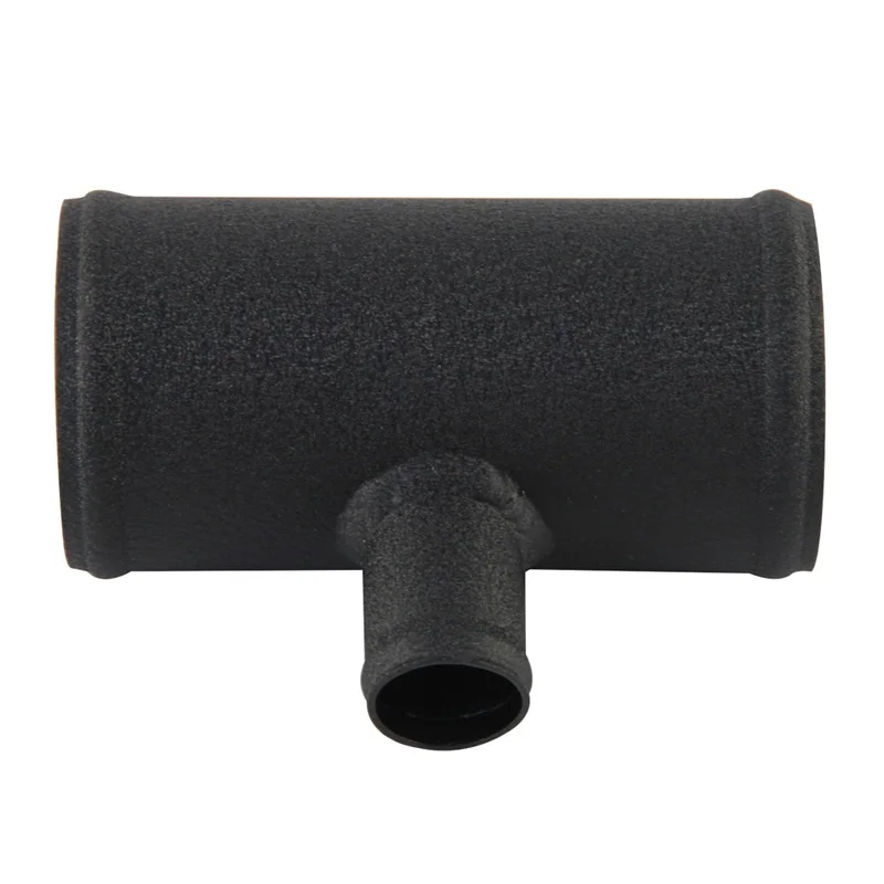 

Aluminum 2.36" 60mm×120mm 3 Way T-Pipe Shape Tube for 25mm OD BOV Blow Off Valve Adapter Silver/Black