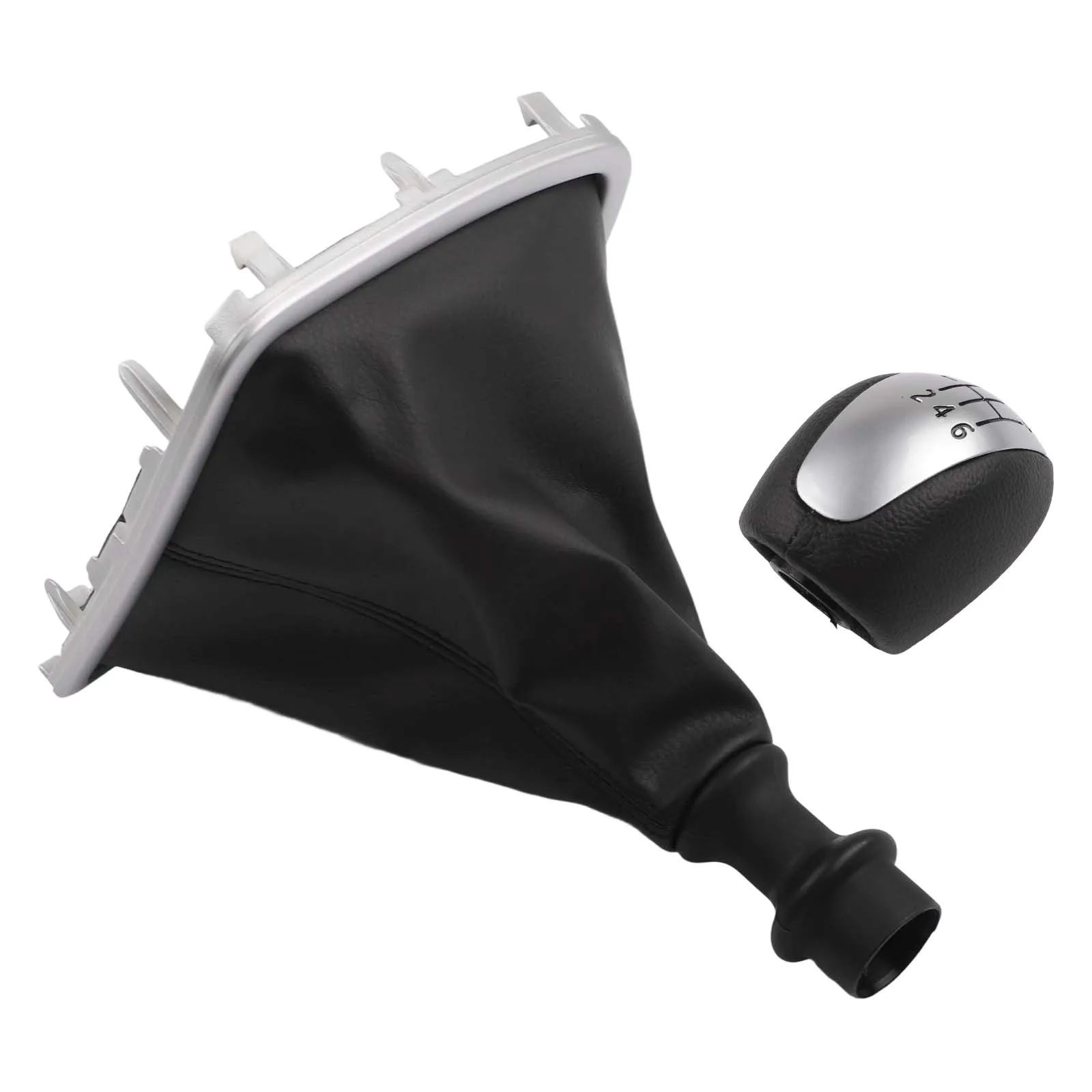 

Stylish Gear Shift Knob Cover Gearbox Gear Shift Cover Leather Shift Knob Sleek Design Easy Installation Process