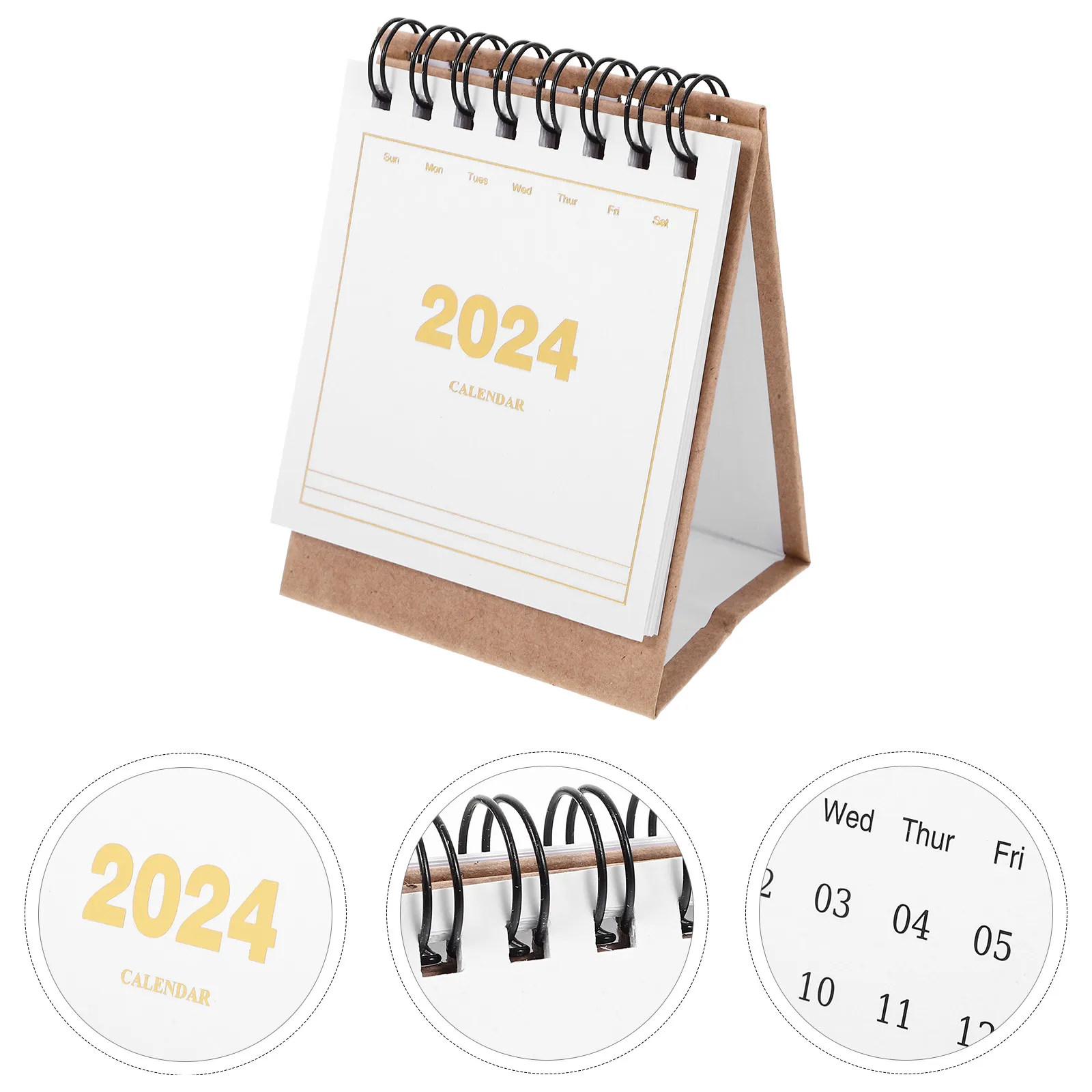 

Mini Calendar 2024 Minimalist Small Desk Calendar Tabletop Organizer for Workspace Office Study Room Home Decor Daily Planner