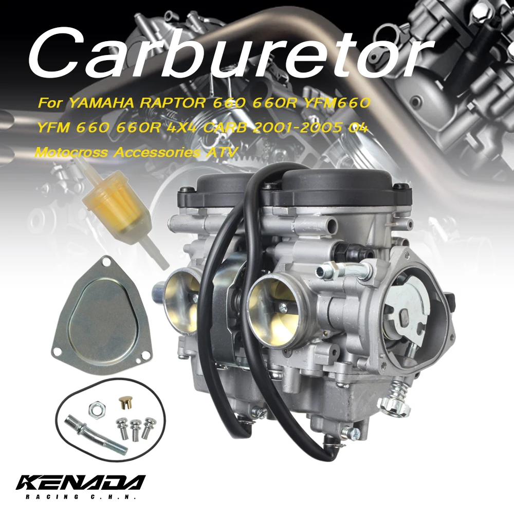 

CARBURETOR Carb For YAMAHA RAPTOR 660 660R YFM660 YFM 660 660R 4X4 CARB 2001-2005 04 Motocross Accessories ATV