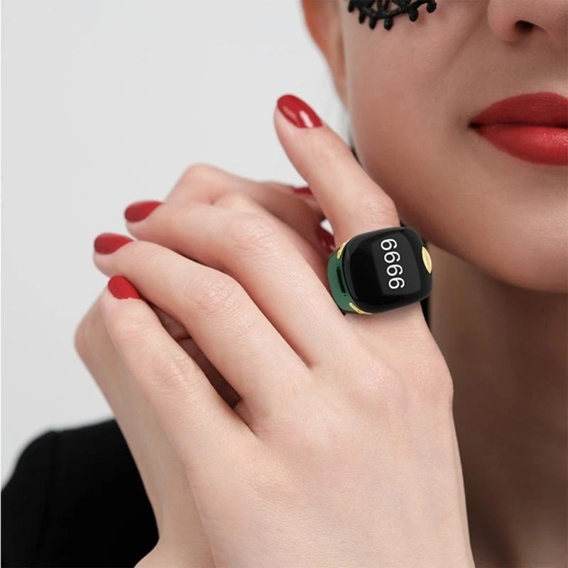 e8ba小さなzikrリング交換可能な祈りのカウンターリング汎用性のある指カウンター