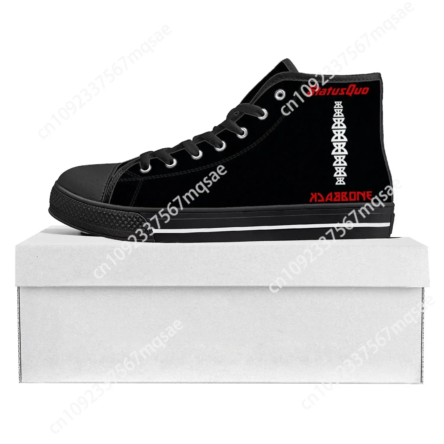 

Status Quo Rock Band Fashion High Top High Quality Sneakers Mens Womens Teenager Canvas Sneaker Casual Couple Shoes Custom Shoe