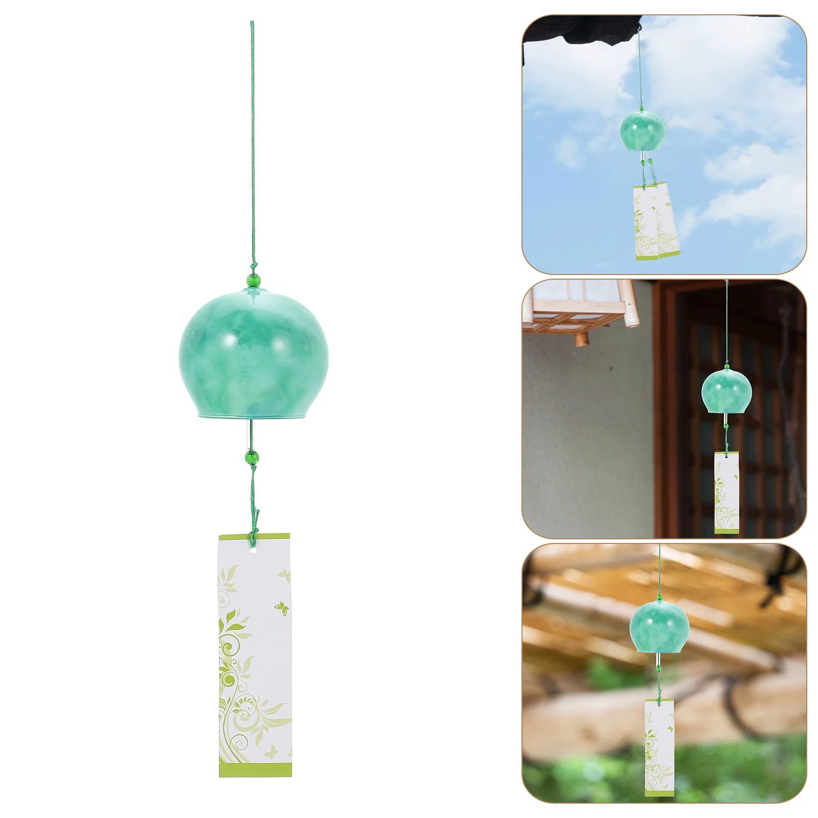 

Marble Wind Chime Garden Decorations Outdoor Wall Chimes for outside Ornaments Glass