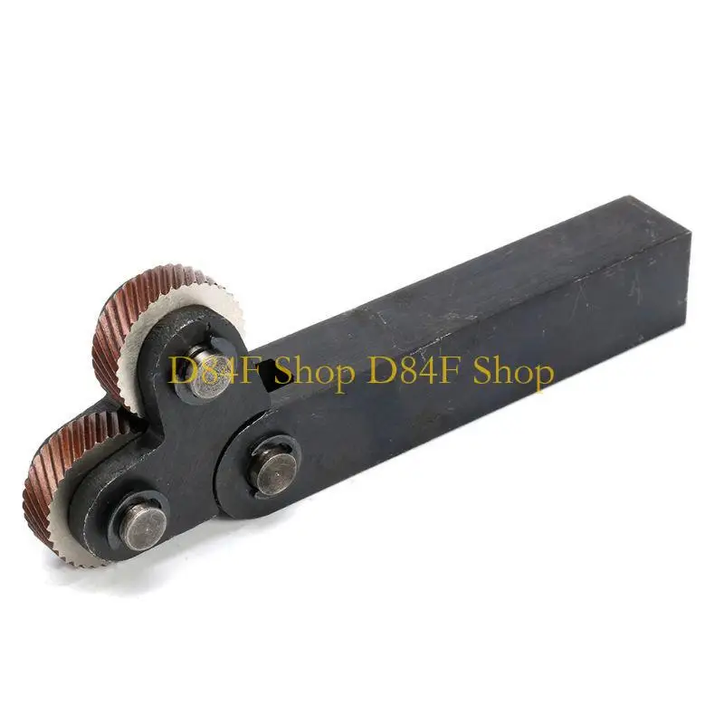 

D84F 7pcs Steel Knurling Tool 0.5/1/2mm Diagonal Dual Wheel Linear Knurl Set Lathe Cutter Machine Tools Accessories Durable