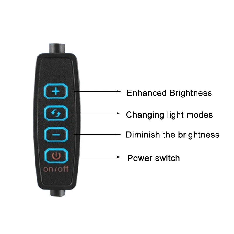 USB Aquarium LED Light Full Spectrum Aquatic Plant Grow Lamp Fish Tank Adjustable Brightness Dimmable 360° Rotatable Light 8W