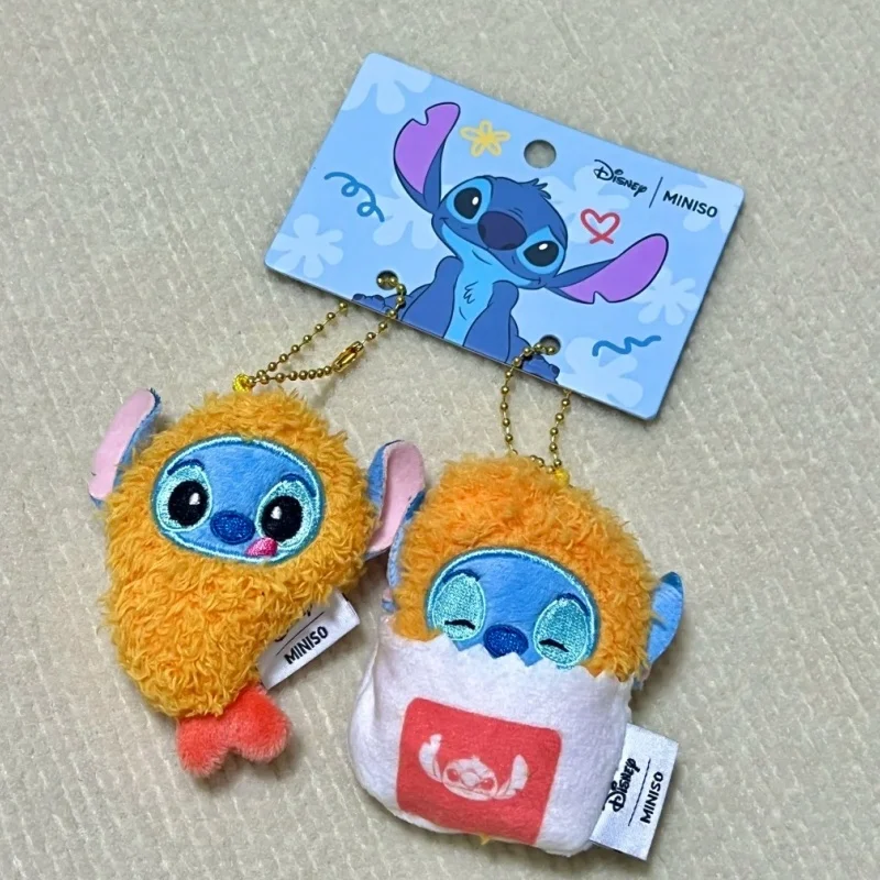 حقيقية الكرتون غرزة الروبيان المقلي أفخم المفاتيح قلادة الكرتون Kawaii دمية على ظهره معلقة حلية ديكور لعبة هدية لطيف