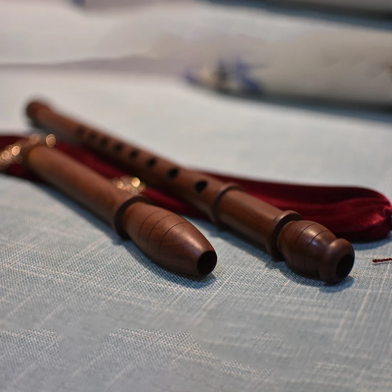 61CM Blul Sring Flute Wooden Traditional Vertical Blowing Flutes Adult Playing Recorder Portable Armenia Woodwind Instruments