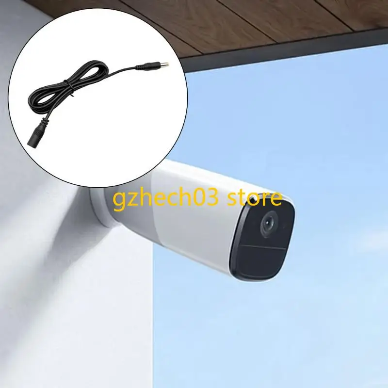G2AC Power Supply Extension Cable Extension Cable for Security Cameras LED Strips DC5.5mm x 2.1mm Female to Male Cord view 5