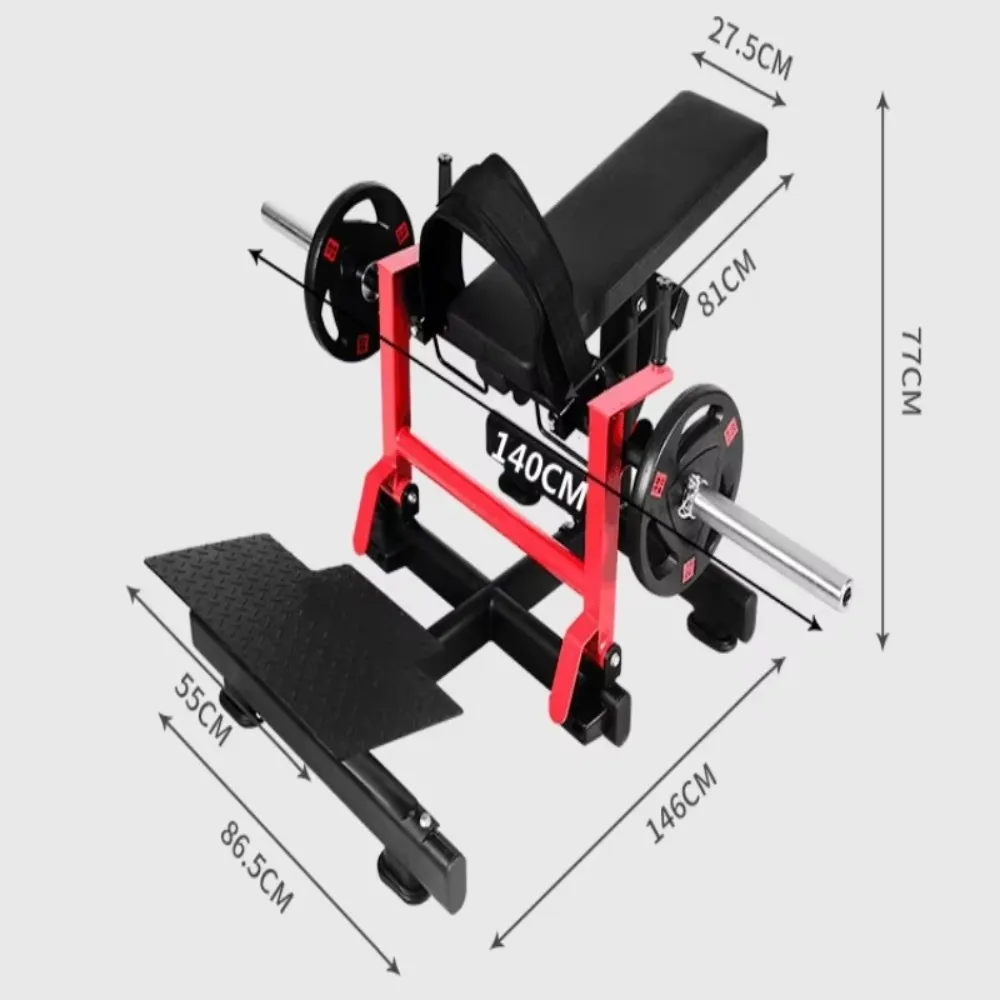 Hip Thrust Glute Bridge Machine Booty Builder Abdominal Trainer Home Gym Lower Body Strength Workout Fitness Equipment Heavy