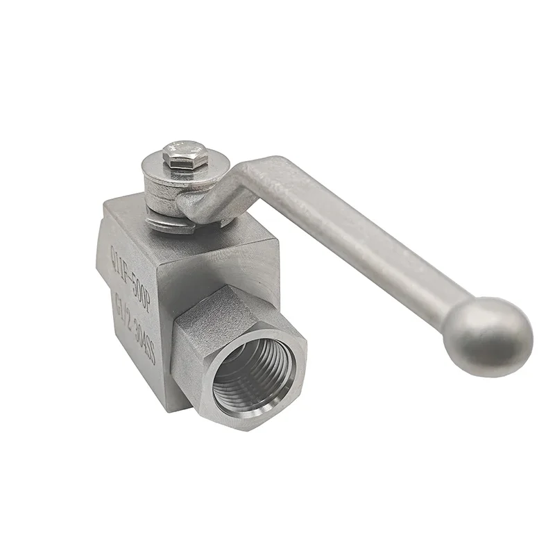 1/4 "3/8" 1/2 "3/4" 1 "2" Válvula de esfera de 2 vias de alta pressão 304/316L Rosca fêmea de aço inoxidável Interruptor hidráulico de água