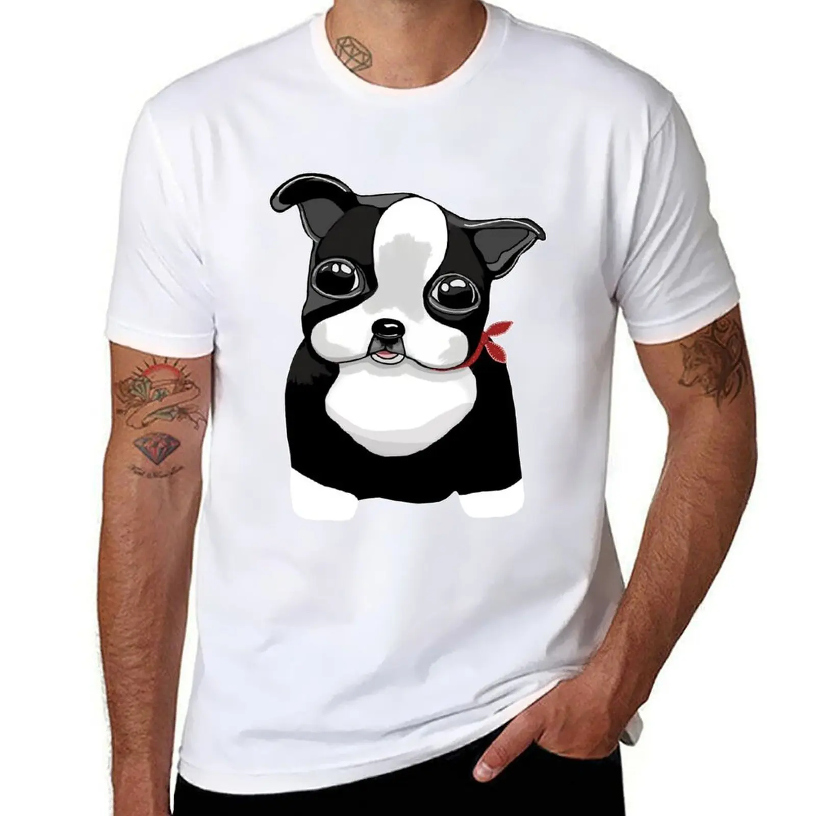 Boston Terriers T-Shirt graphic t shirts for man t shirts for man cotton soft T-Shirt