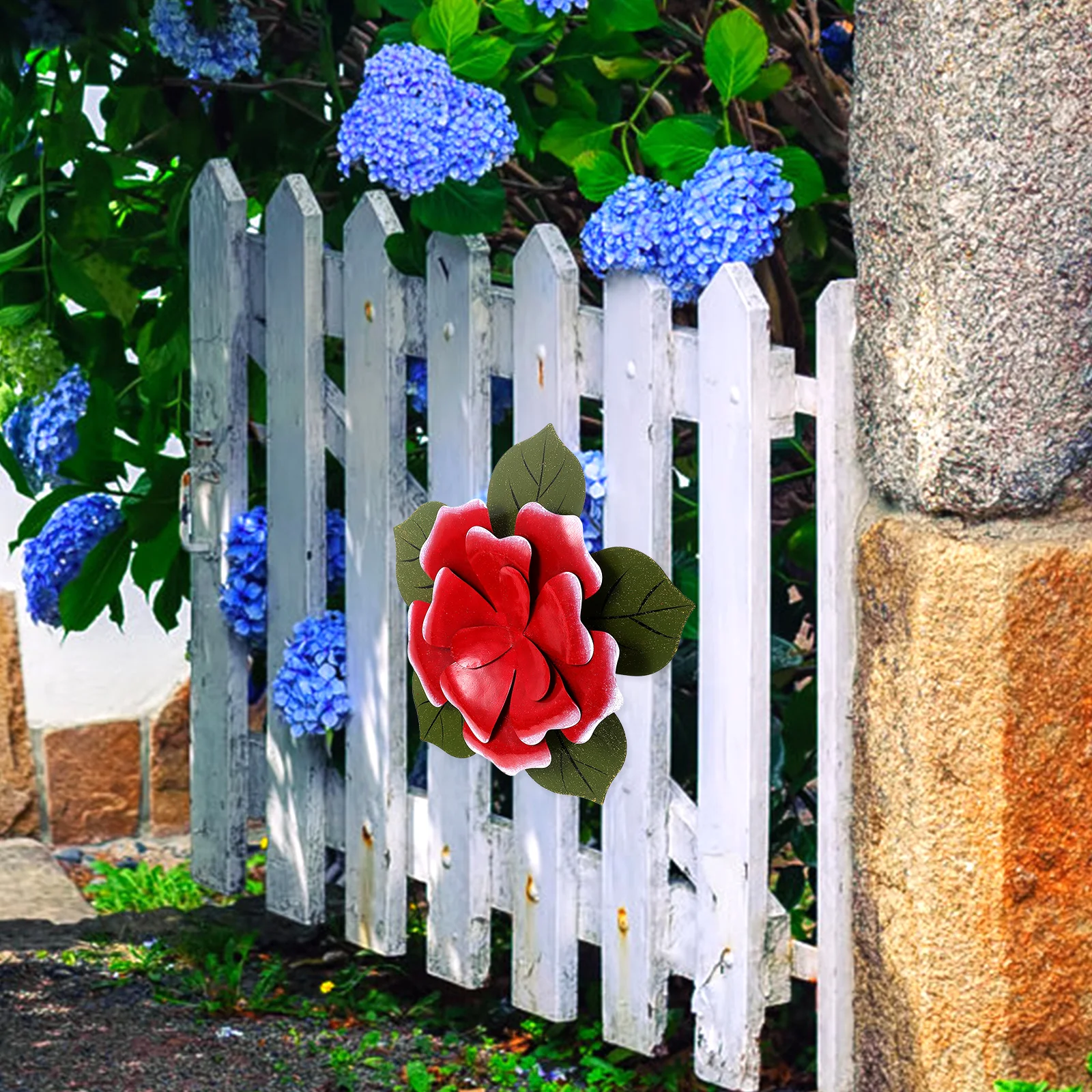 

Украшения из кованого железа в виде розы, сад на открытом воздухе, подвесные настенные цветы, поделки