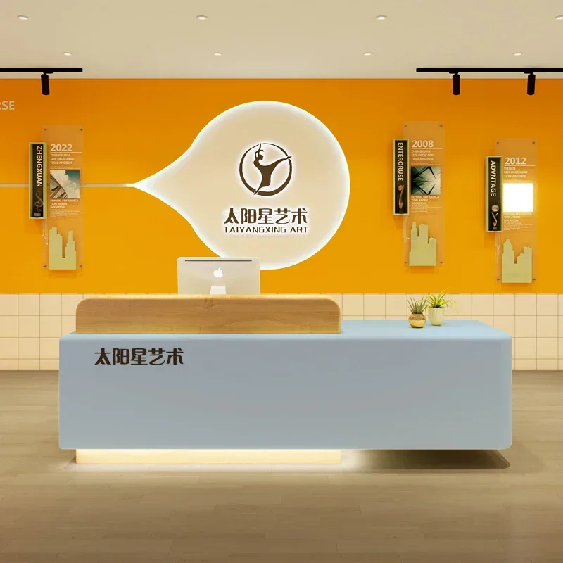 

church pulpit Bar beauty salon checkout clothing store modern front desk training institution dance photography reception desk