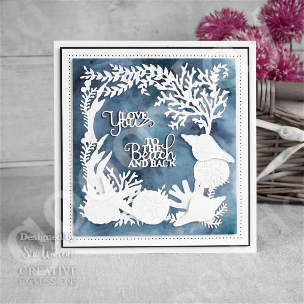 2022 Arrival New Duo To The Beach And Back Craft Die Metal Cutting Dies Scrapbook Diary Decoration Embossing Template Diy