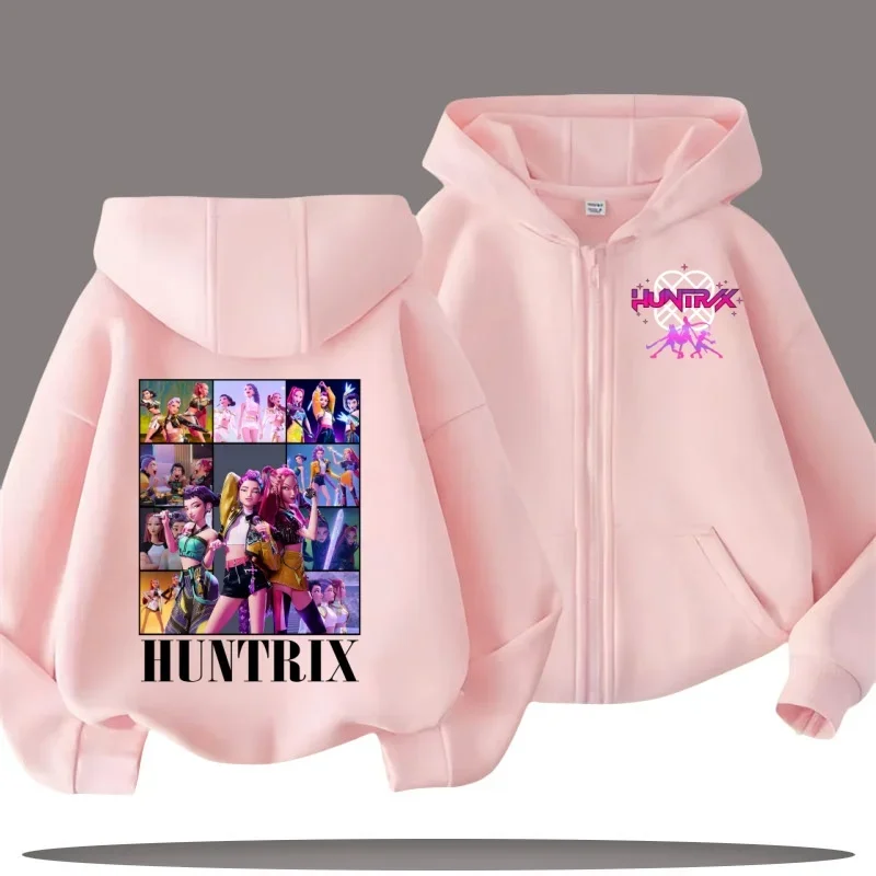 مجموعة شتاء وربيع 2025 الجديدة - سويت شيرت بقلنسوة بلون موحد - الفتيات الساحرات - فضفاض ومريح